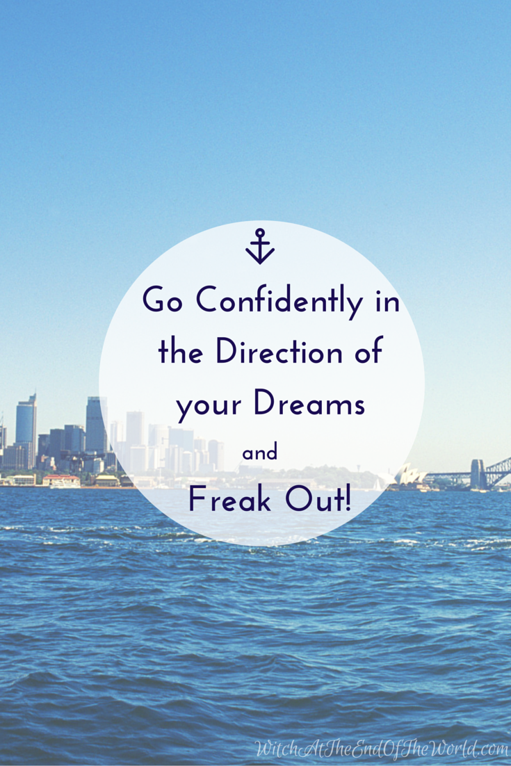 Go Confidently in the Direction of your Dreams… and Freak Out!